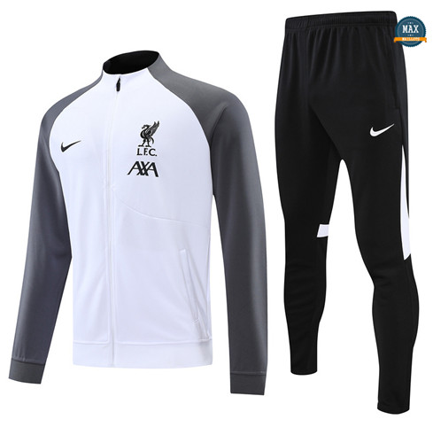 Max Maillots Veste Survetement Liverpool 2022/23 Blanc original