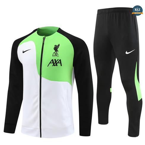 Max Maillots Veste Survetement Liverpool 2023/24 Blanc grossiste