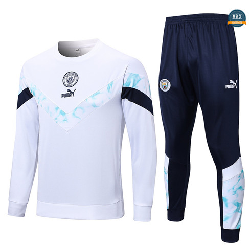 Max Maillot Survetement Manchester City 2022/23 Blanc fiable