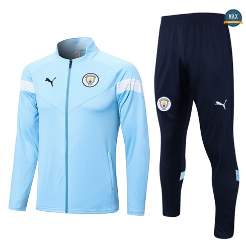 Max Maillot Veste Survetement Manchester City 2022/23 Bleu original