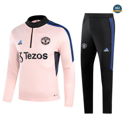 Max Maillot Survetement Manchester United 2022/23 rose grossiste