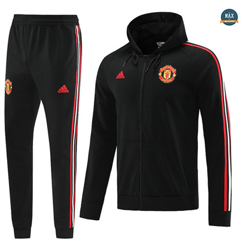 Max Maillot Veste Survetement à capuche Manchester United 2022/23 noir original