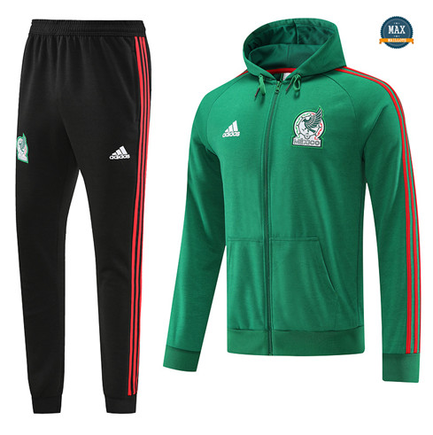 Max Maillots Veste Survetement Mexique 2022/23 vert fiable