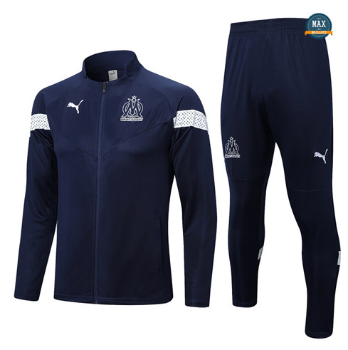 Max Maillot Veste Survetement Olympique Marseille 2022/23 Bleu grossiste