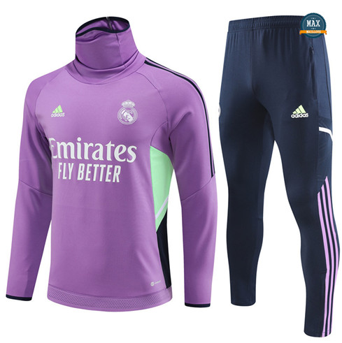 Max Maillot Survetement Real Madrid 2022/23 Violet flocage