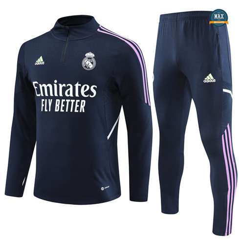 Max Maillots Survetement Real Madrid 2022/23 Bleu grossiste