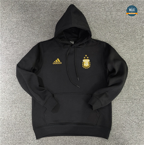 Max Maillot Sweat A Capuche Argentine 2022/23 noir fiable