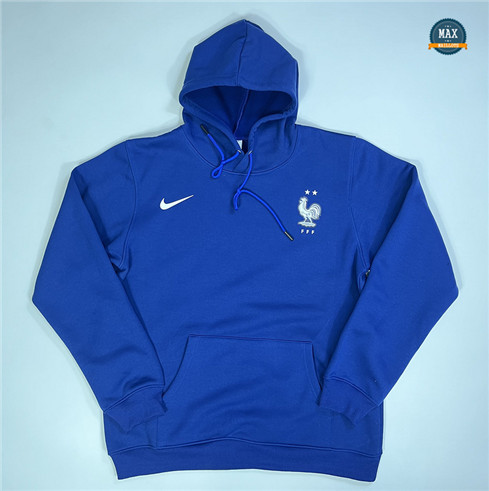 Max Maillots Sweat A Capuche France 2023/24 Bleu grossiste