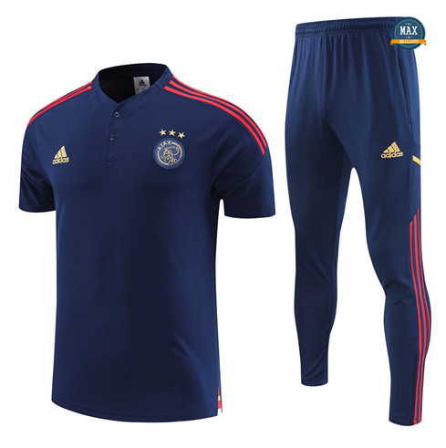 Max Maillots Polo Ajax + Pantalon 2022/23 Training Bleu discout