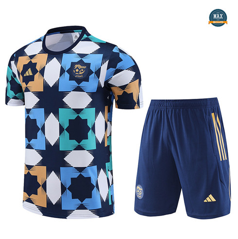 Max Maillot Algérie + Short 2023/24 Training Bleu discout