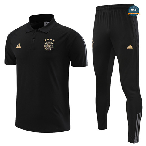 Max Maillot Allemagne + Pantalon 2022/23 Training noir flocage