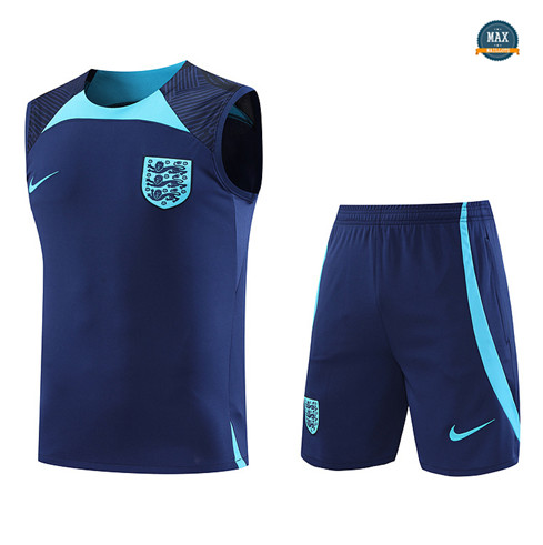 Max Maillots Angleterre Debardeur + Short 2022/23 Training Bleu original