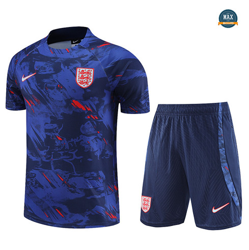 Max Maillot Angleterre + Short 2023/24 Training Bleu discout