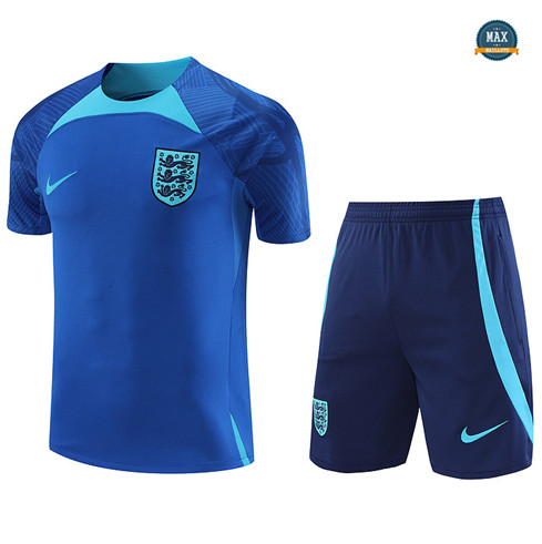 Max Maillots Angleterre + Short 2022/23 Training Bleu fiable