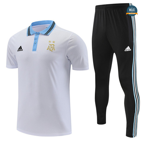 Max Maillot Argentine + Pantalon 2022/23 Training Blanc original