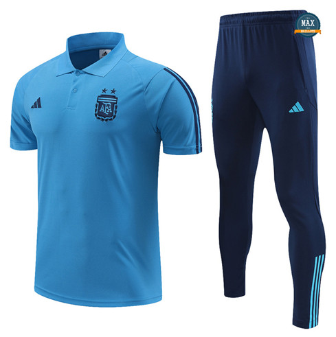 Max Maillot Argentine + Pantalon 2022/23 Training Bleu flocage