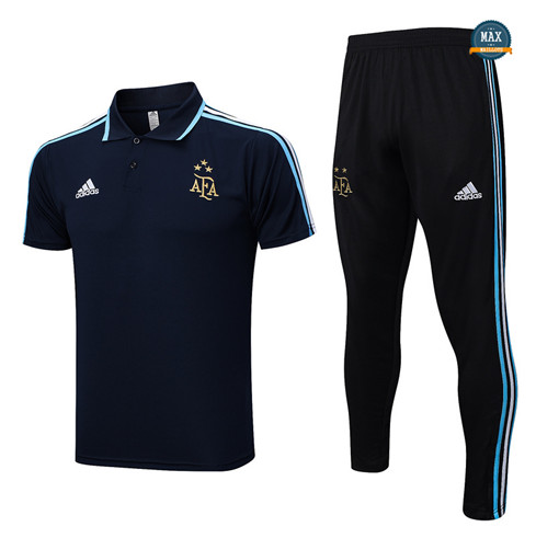 Max Maillots Polo Argentine + Pantalon 2023/24 Training 3 stars Bleu grossiste