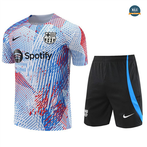 Max Maillots Barcelone + Short 2022/23 Training Bleu fiable