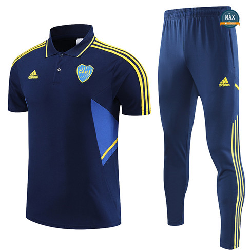 Max Maillot Polo Boca Juniors + Pantalon 2022/23 Training Bleu fiable