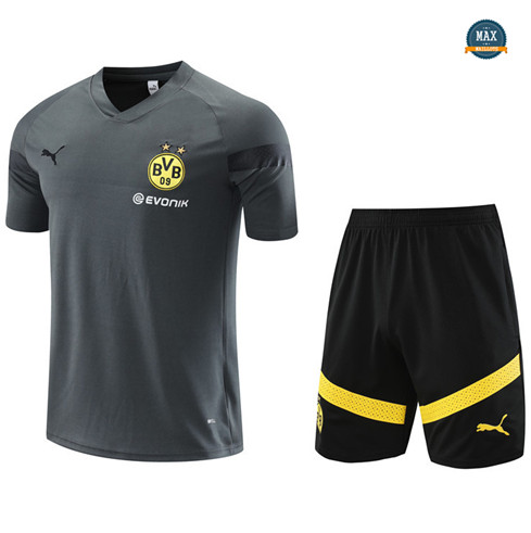Max Maillots Borussia Dortmund + Short 2022/23 Training gris discout