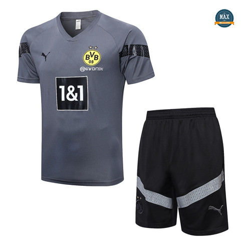 Max Maillots Borussia Dortmund + Short 2022/23 Training gris grossiste