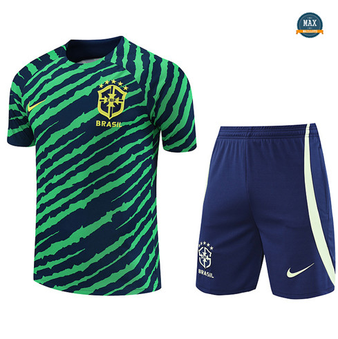 Max Maillot Brésil + Short 2022/23 Training vert flocage