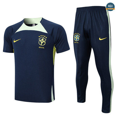 Max Maillots Brésil + Pantalon 2023/24 Training Bleu fiable