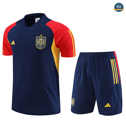 Max Maillot Espagne + Short 2023/24 Training Bleu flocage