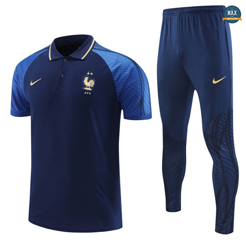 Max Maillots France + Pantalon 2022/23 Training Bleu fiable