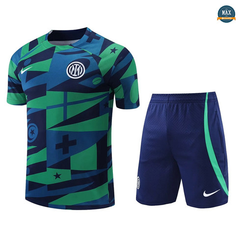 Max Maillot Inter Milan + Short 2022/23 Training vert fiable