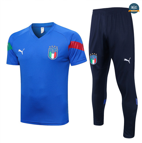 Max Maillots Italie + Pantalon 2022/23 Training Bleu original