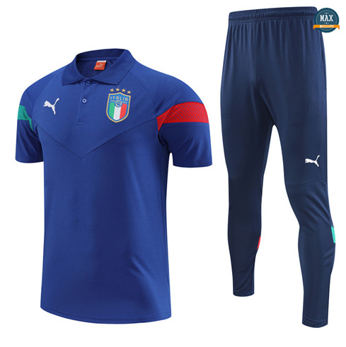 Max Maillots Italie + Pantalon 2022/23 Training Bleu flocage