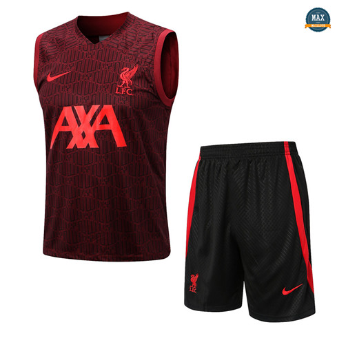 Max Maillot Liverpool Debardeur + Short 2022/23 Training rouge original