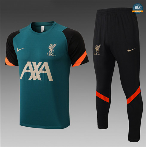 Max Maillots Liverpool + Pantalon 2022/23 Training vert discout