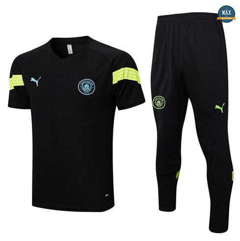 Max Maillot Manchester City + Pantalon 2022/23 Training noir original