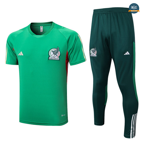 Max Maillots Polo Mexique + Pantalon 2023/24 Training vert fiable