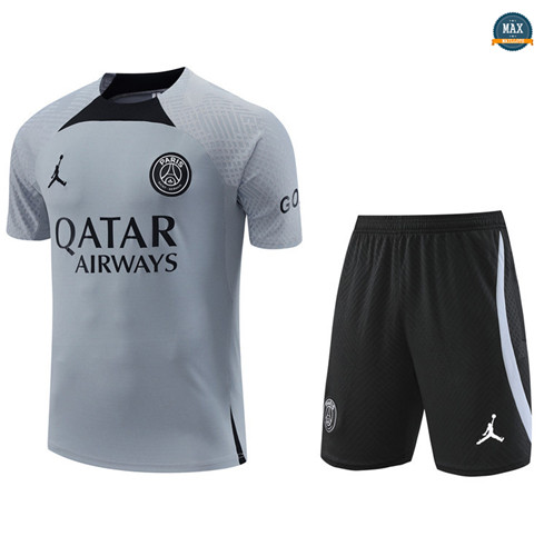 Max Maillot Paris Paris Saint Germain + Short 2022/23 Training gris fiable