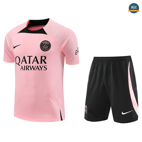 Max Maillots Paris Paris Saint Germain + Short 2022/23 Training rose flocage