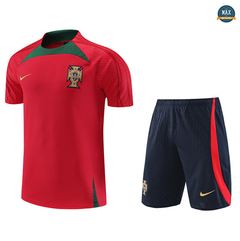 Max Maillot Portugal + Short 2022/23 Training rouge fiable