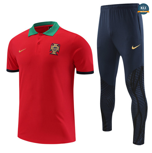 Max Maillot Portugal + Pantalon 2022/23 Training rouge discout