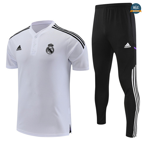 Max Maillot Real Madrid + Pantalon 2022/23 Training Blanc grossiste