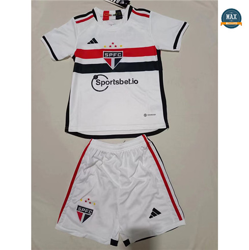 Max Maillots foot Sao Paulo Enfant Domicile 2023/24 flocage