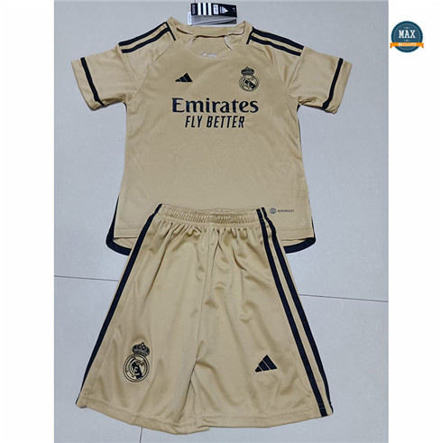 Max Maillot Real Madrid Enfant Jaune 2023/24 flocage