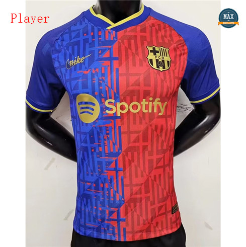 Max Maillot foot Barcelone Player Rouge/Bleu 2023/24 flocage