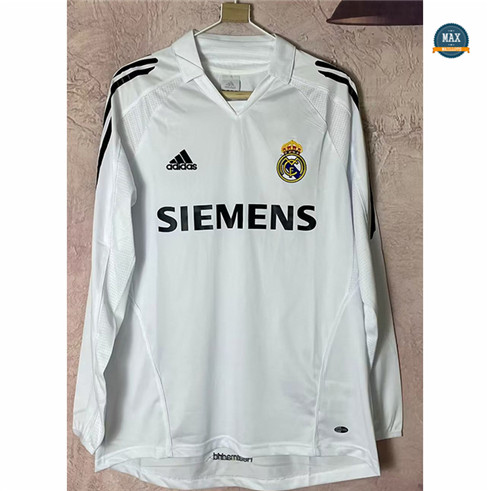 Max Maillots Retro 2005-06 Real Madrid Domicile Manche Longue original