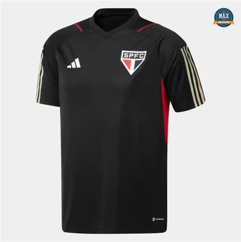 Max Maillot foot Sao Paulo Noir 2023/24 grossiste