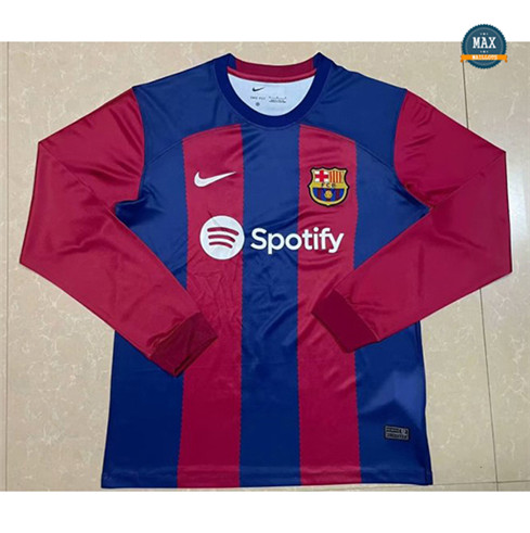 Max Maillots Barcelone Domicile Manche Longue 2023/24