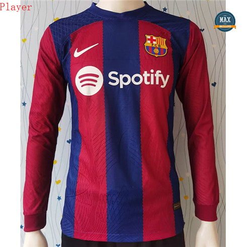 Max Maillot Player Version 2023/24 Barcelone Domicile Manche Longue