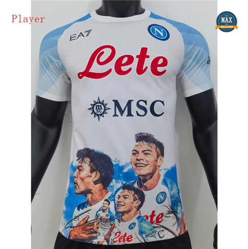 Max Maillots Player Version 2023/24 Naples Blanc/Bleu