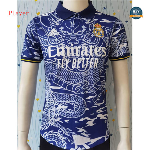 Max Maillots Player Version 2023/24 Real Madrid Dragon Bleu